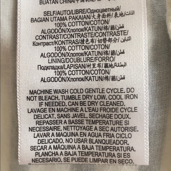 BCBG 100% Cotton Striped V-neck ruffle mini dress - Picture 10 of 11